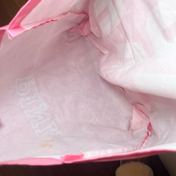 Y2K Victoria’s Secret Pink Tote Bag with Bold White Text - Picture 14 of 14